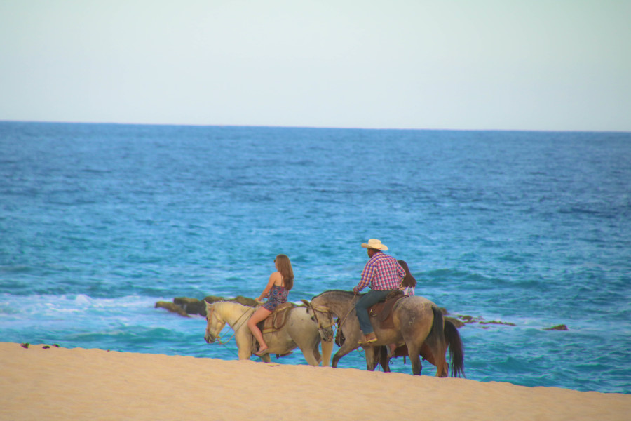 Horsebackriding alone the coast of the Sea of Cortes , Los Cabos, Mexico_girlgonetravel