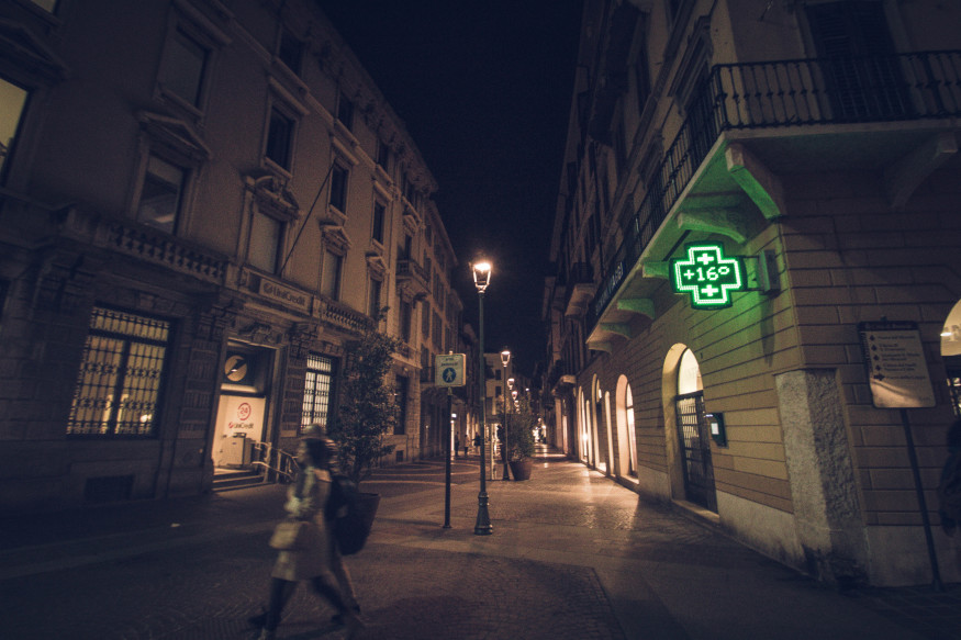 Brescia at night.