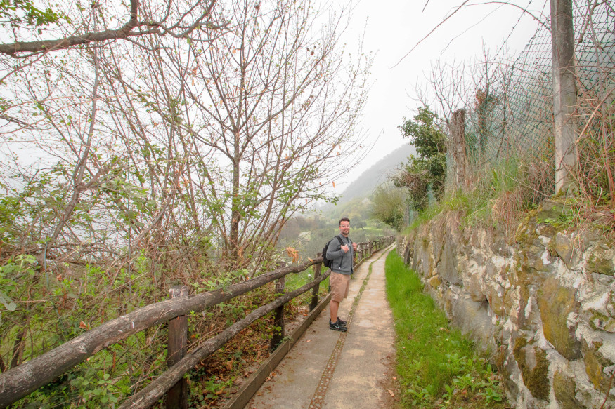 Hiking the old Roman trails along Lake d'Iseo, Italy