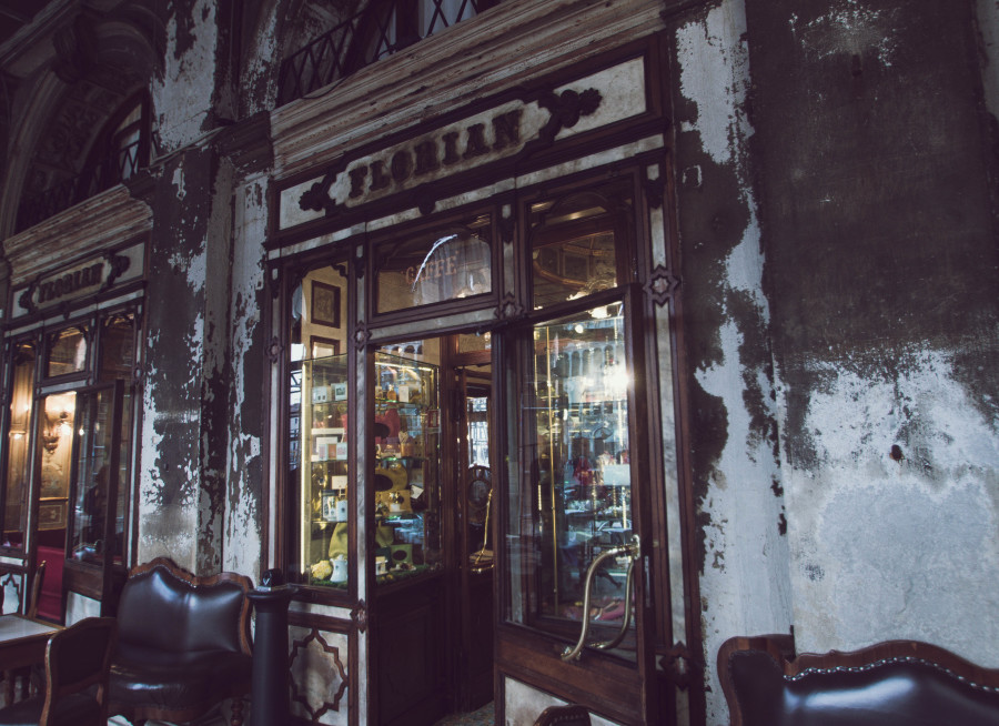 The oldest cafe in Venice, Cafe Florian.