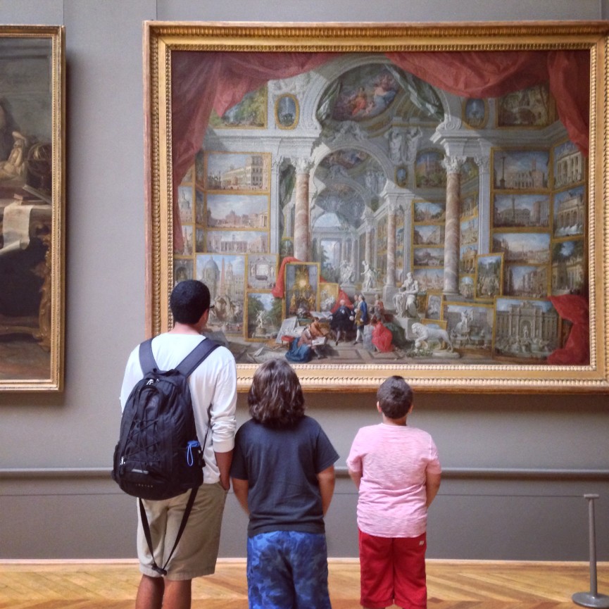 Kids at the Louvre, Paris